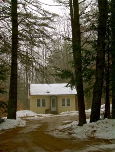 Mansfield Studio in the mist at MacDowell Colony